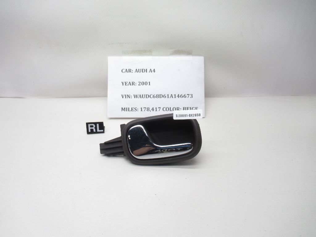 1999-2001 Audi A4 Left Rear Interior Door Handle 8D0839019 OEM