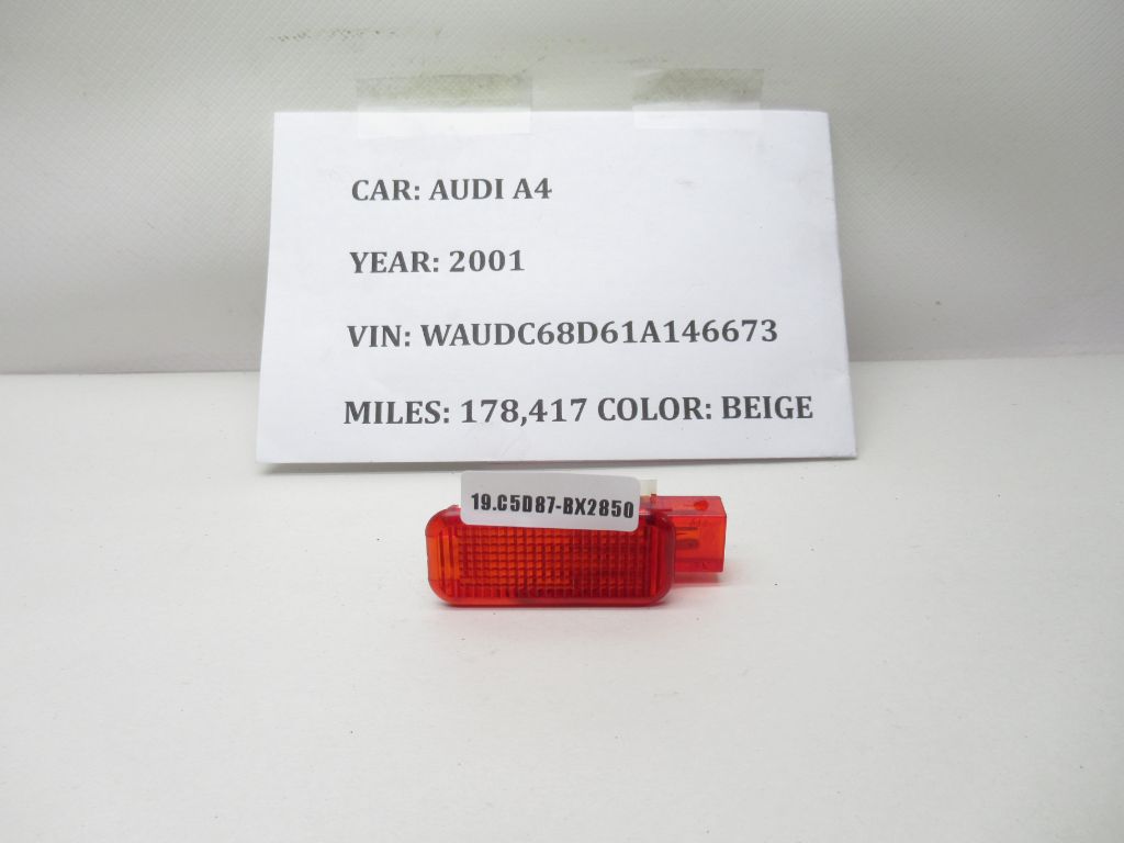 1999-2001 Audi A4 Reflector Warning Red Lens Courtesy Lamp 8D0947411 OEM