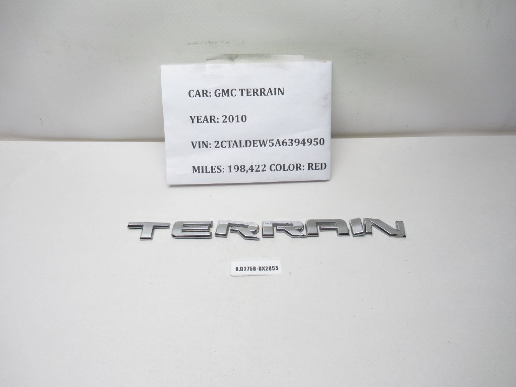 2010-2021 GMC Terrain Letter Emblem Badge 23255004 OEM