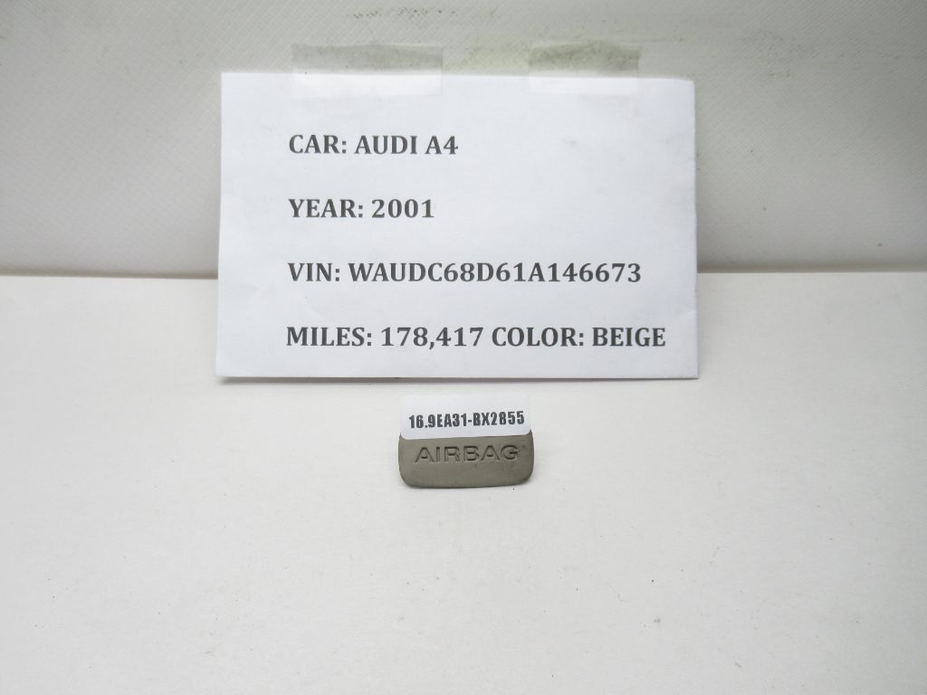 2004-2010 Audi A8 D3 A Pillar Trim Logo Screw Cover Cap Platinum 4B0868171 OEM