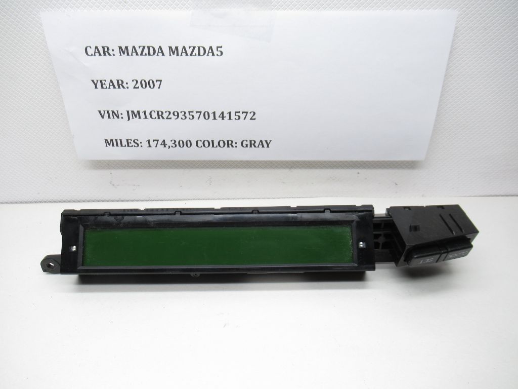 2006-2010 Mazda 5 Dash Information Clock Radio Display Screen C291611J0 OEM