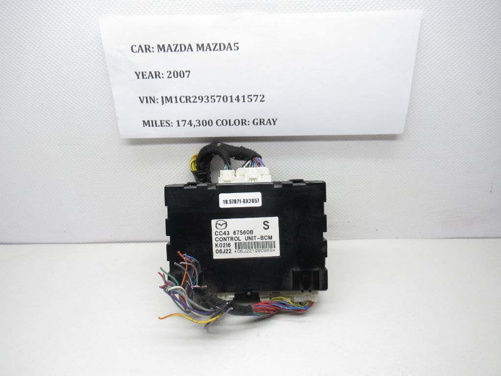 2006-2010 Mazda 5 Body Control Module BCM CC4367560B OEM