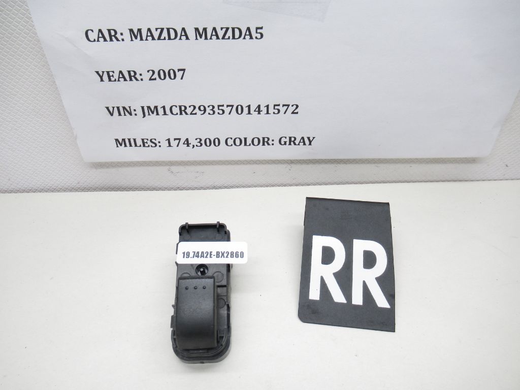 2006-2010 Mazda 5 Rear Right Window Button Switch C23566380