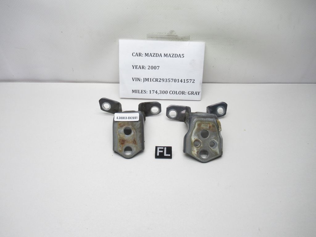 06-10 Mazda 5 FL Upper & Lower Door Hinge Set C23558210C OEM