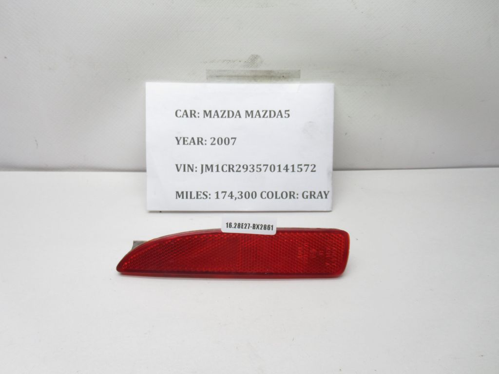 06-10 Mazda 5 Left Bumper Reflector D350515L0E OEM