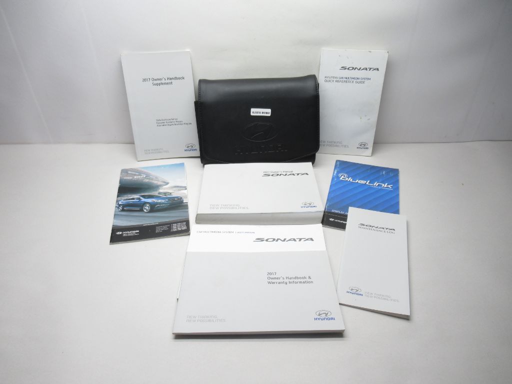 2017 Hyundai Sonata Owner’s Manual W/ Case OEM