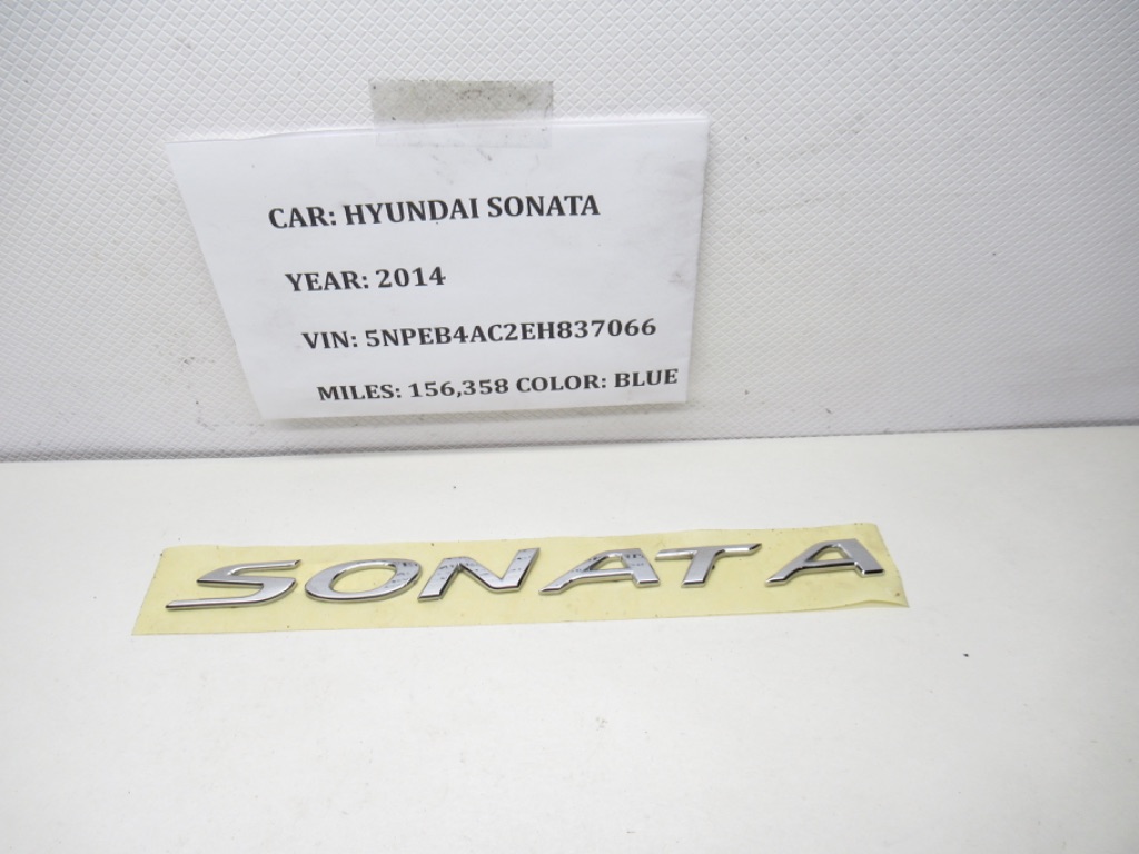 2011-2014 Hyundai Sonata Rear Nameplate Logo 863103S000 OEM