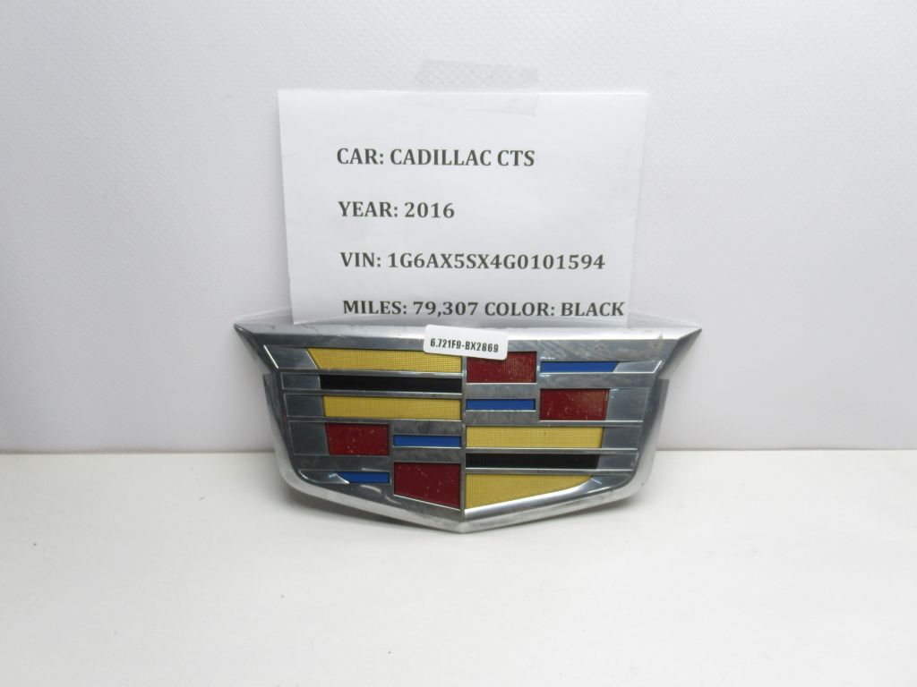 2016-2018 Cadillac CTS Front Bumper Grille Emblem Badge Logo Cover 23444634 OEM