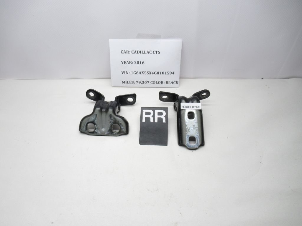 2014-2019 Cadillac CTS Right Rear Door Upper and Lower Hinges 13581571 OEM