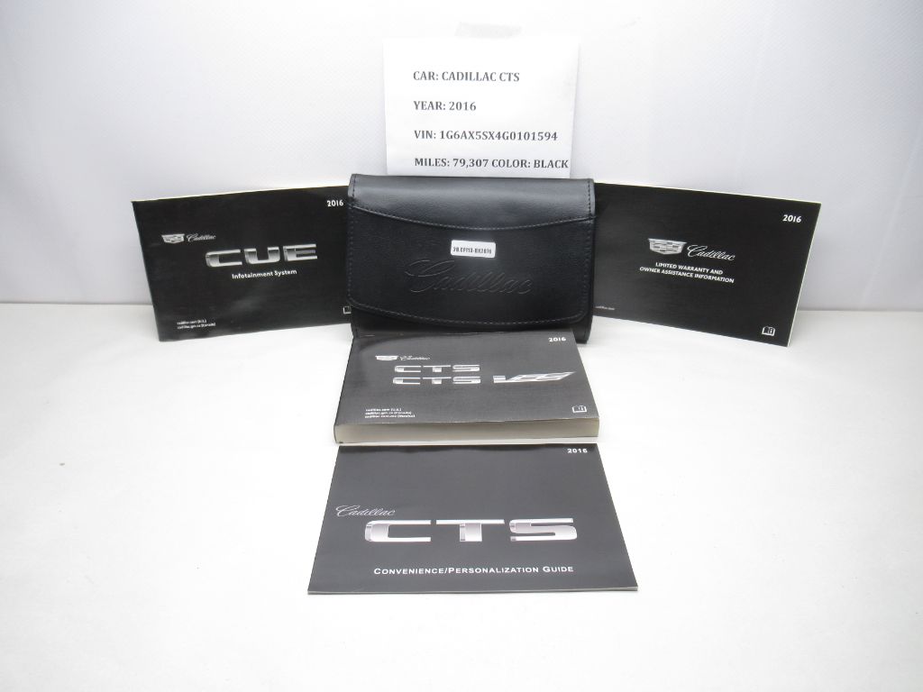 2016 Cadillac CTS Owners Manual With Case OEM