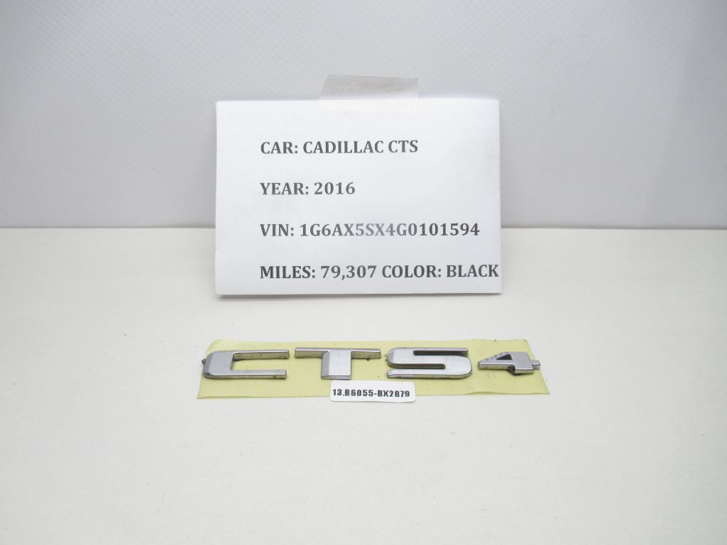 14-17 CADILLAC CTS Rear Emblem Logo Badge Sign A35389 OEM