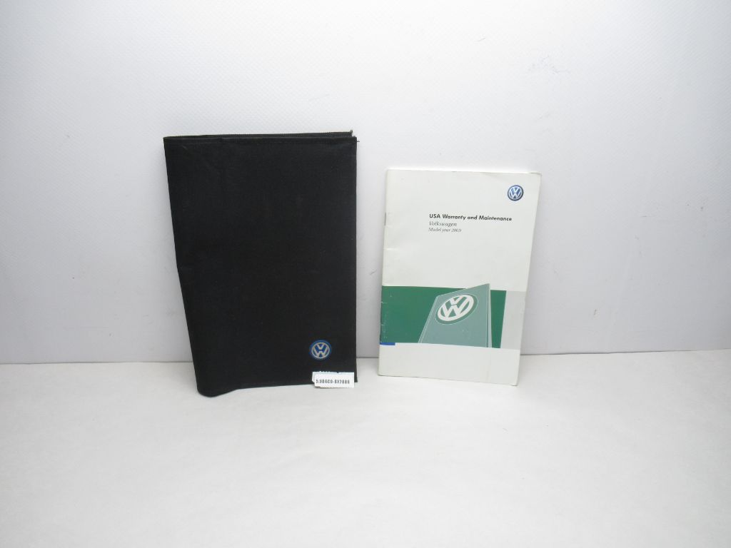 2009 Volkswagen Jetta Owners Manual With Case OEM