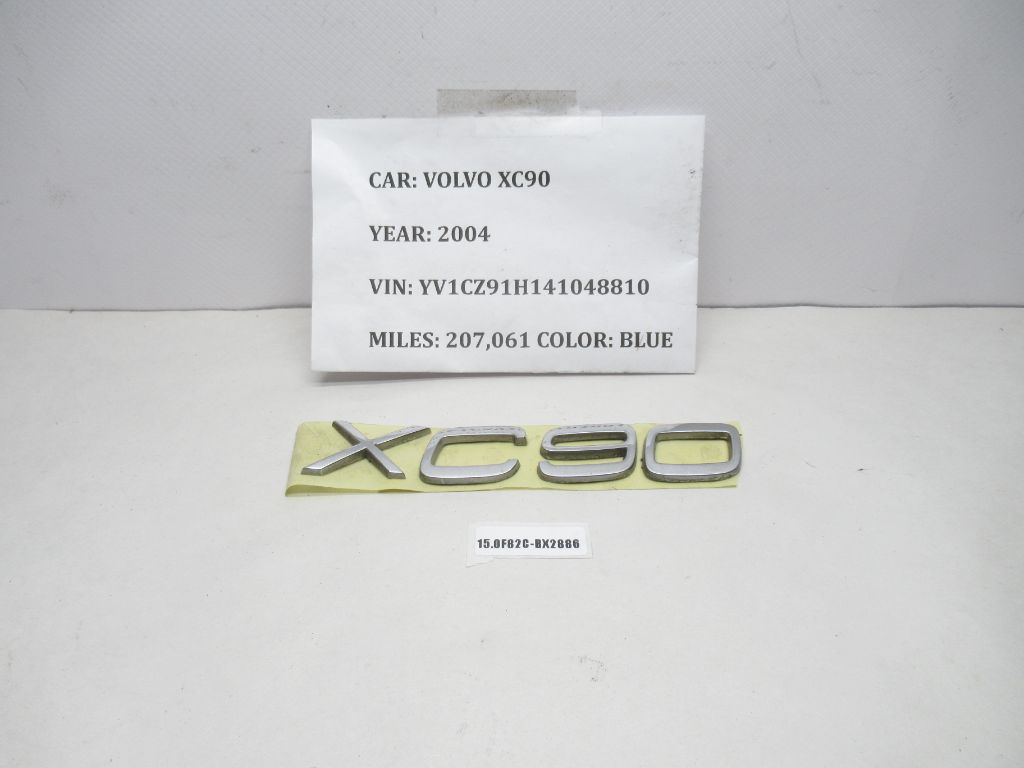 2003-2006 Volvo XC90 Rear Liftgate Chrome Emblem Nameplate 9483933 OEM