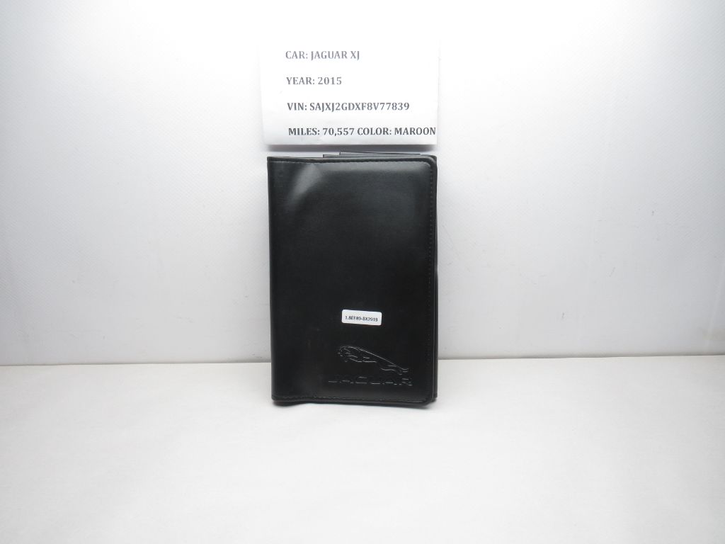 2015 Jaguar XJ Owner's Manual Leather Case OEM