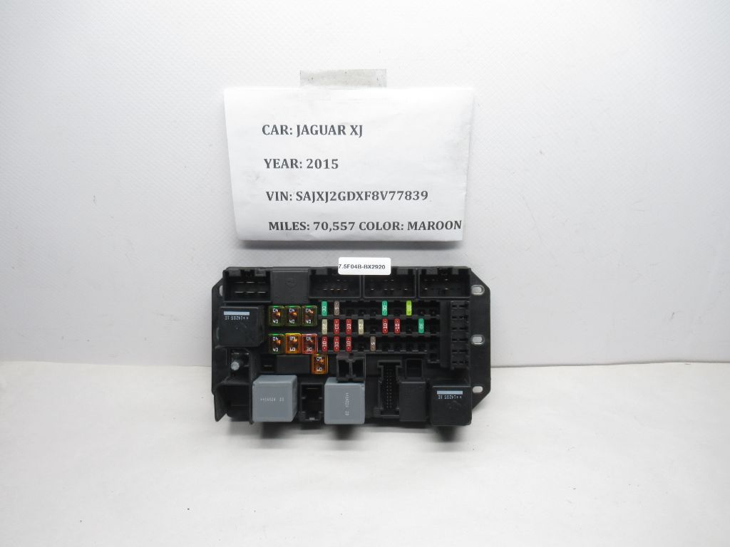 2010-2015 Jaguar XJ Rear Relay Fuse Box EW93-14N030-AA OEM