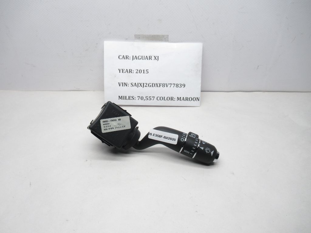 10-15 Jaguar XJ Steering Column Windshield Wiper Control Switch 8W8317A553BB OEM