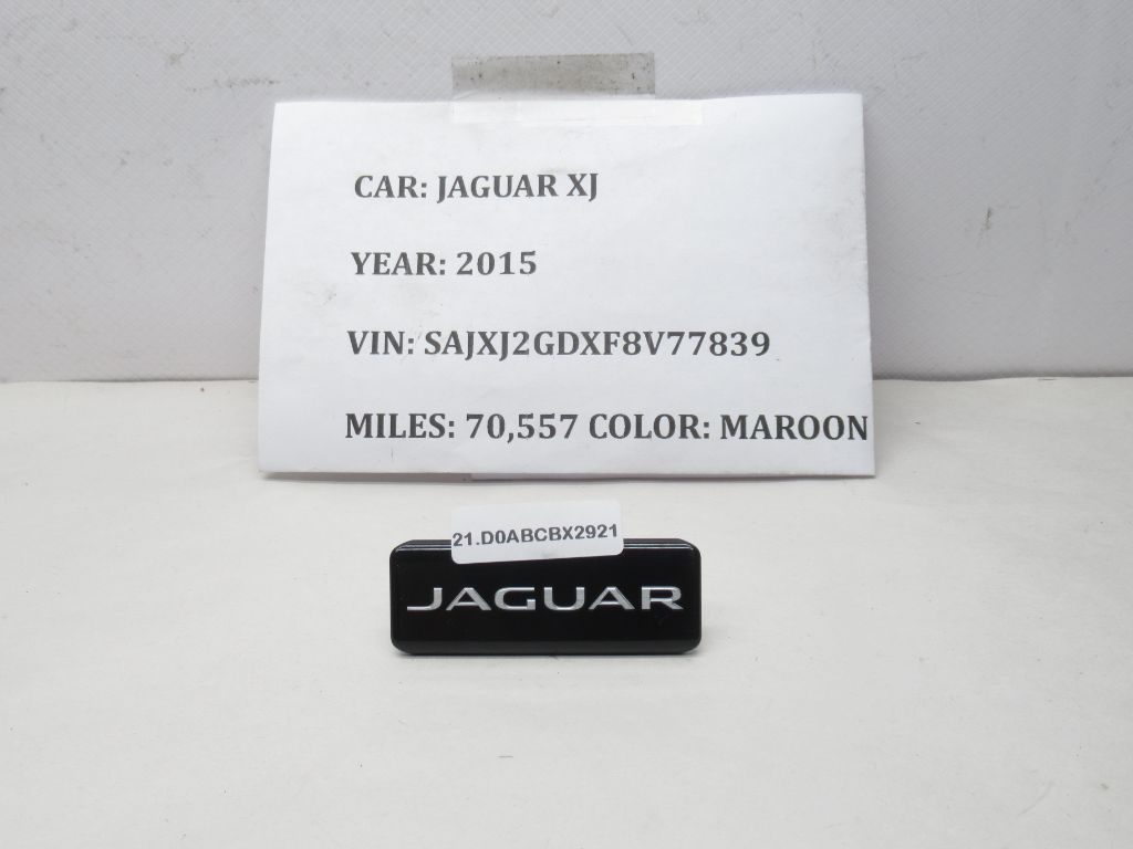 2010-2019 Jaguar XJ Dash Instrument Panel Cap Trim Emblem Cover W93045F44 OEM