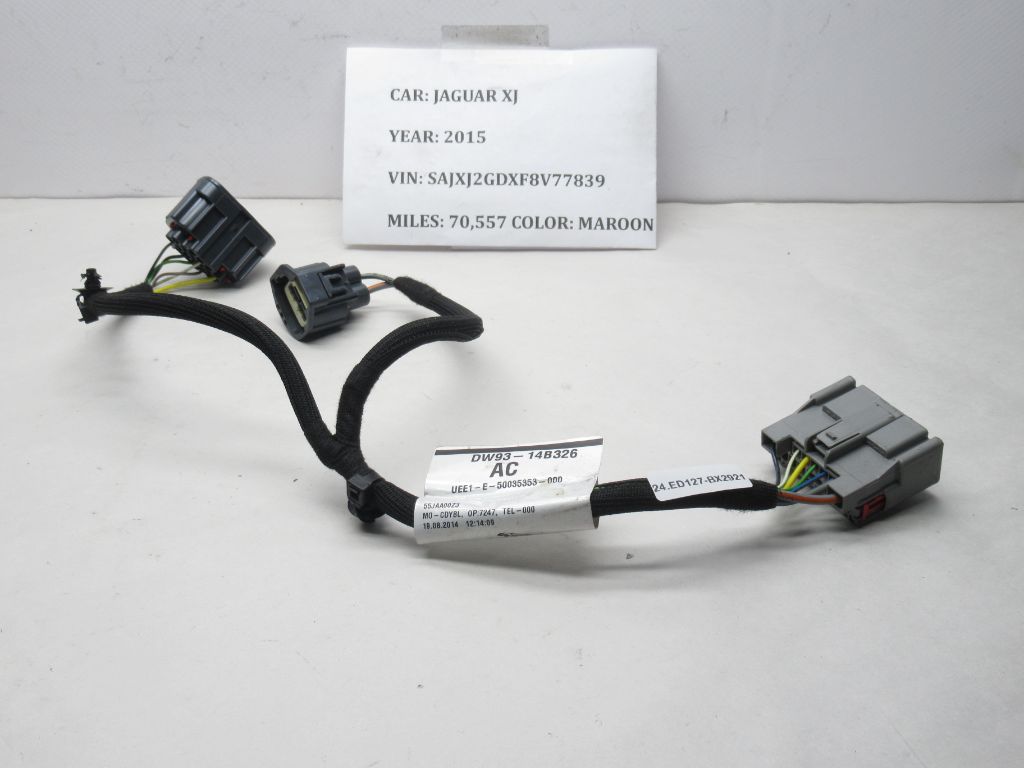 2013-2015 Jaguar XJ AWD Auxiliary Battery Fuse Box Harness DW93-14B326AC OEM