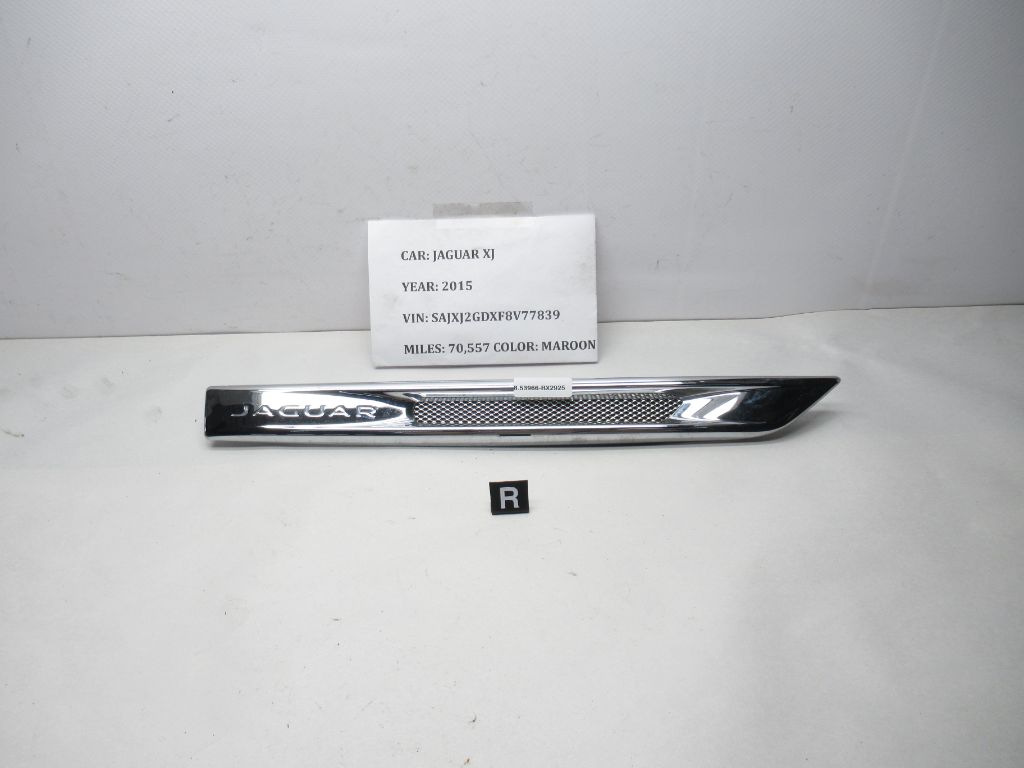 2010-2015 Jaguar XJ Right Fender Molding Trim EW9M280B10AB OEM