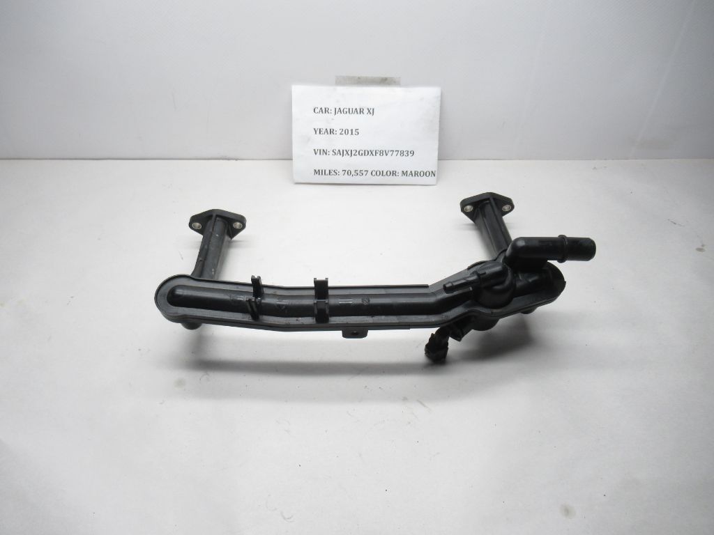 13-19 Jaguar XJ Engine Coolant Outlet Flange Tube Pipe W584A / DX2318N348AB OEM