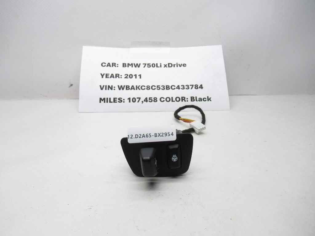 11-15 BMW 750Li xDrive Steering Column Adjustment Heated Switch 61319188878 OEM