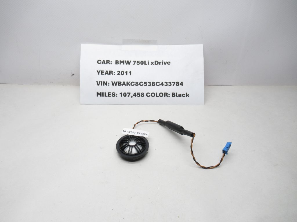 2011-2015 BMW 750Li xDrive Tweeter Speaker 65139212078 OEM