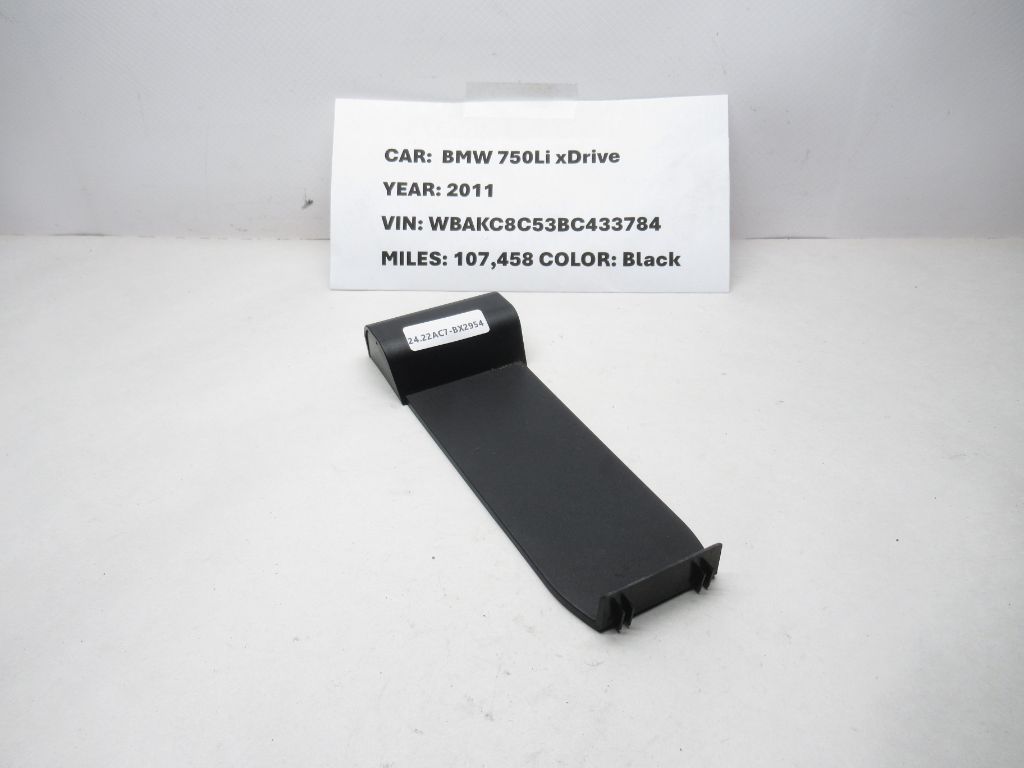 2011-2015 BMW 750Li xDrive Center Console Phone Base Plate 9169728 OEM