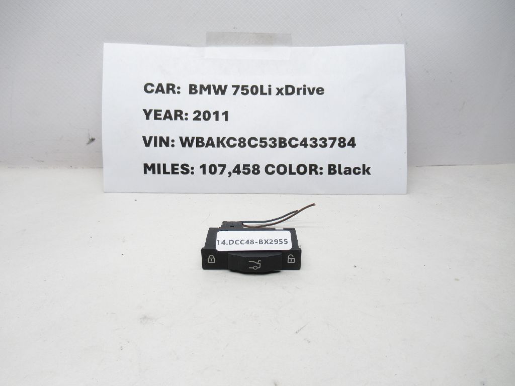 2006-2013 BMW 750Li xDrive Trunk Lock Switch 61318379766 OEM