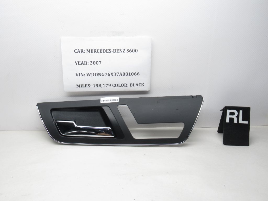 2007-2012 Mercedes S600 Rear Left Side Interior Door Handle A2217304548 OEM