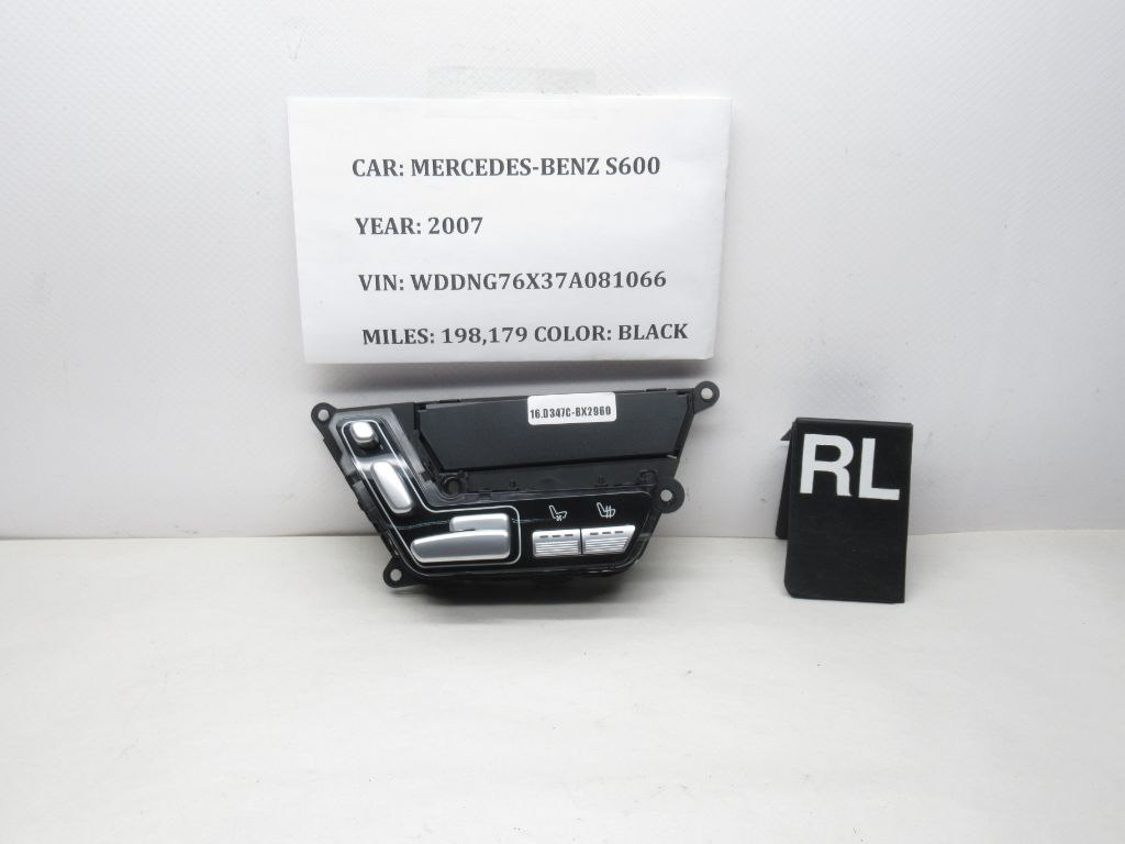 2007-2012 Mercedes S600 Rear Left Seat Control Switch A2218708051 OEM