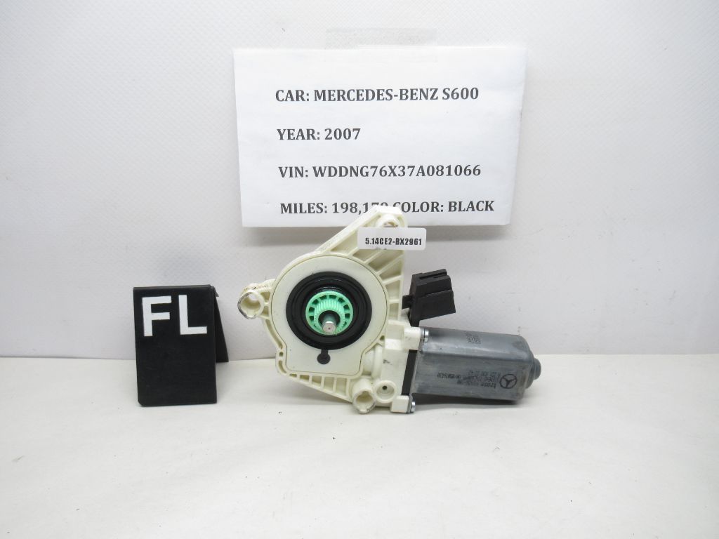 2007-2013 Mercedes S600 Front Left Window Motor A2218202742 OEM