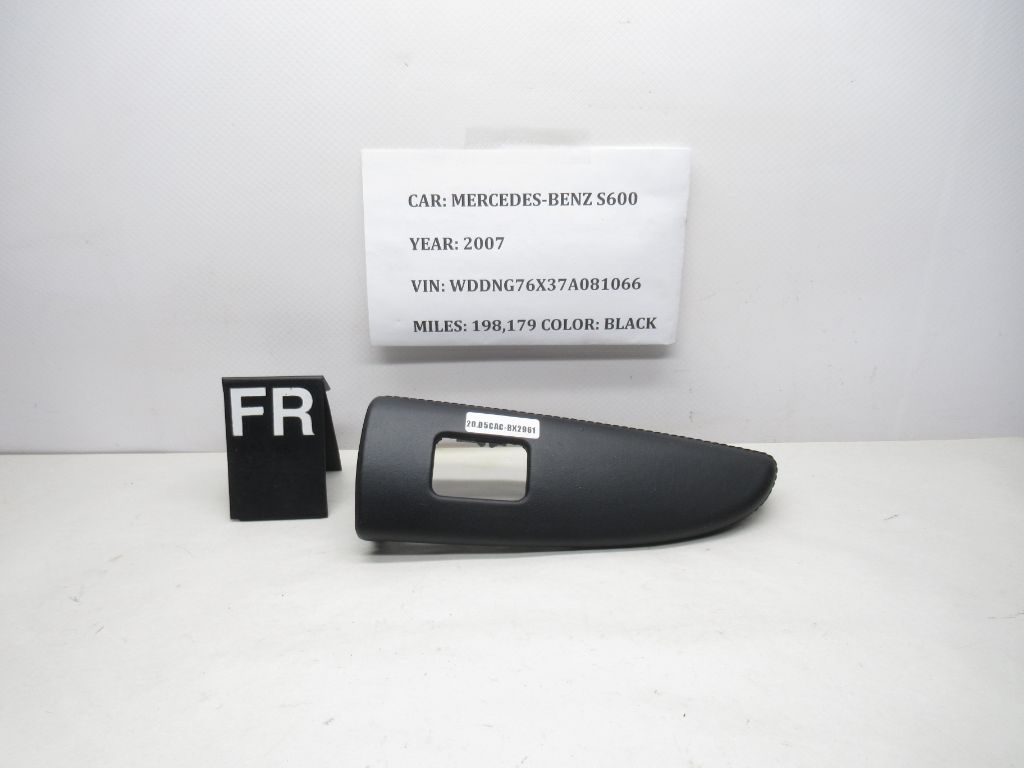 2007-2013 Mercedes S-Class Front Right Window Switch Trim Cover P0105532 OEM
