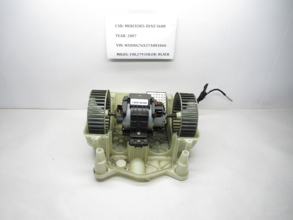 2007-2013 Mercedes-Benz S600 AC Heater Blower Motor 9403401 OEM