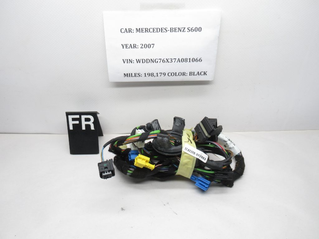 07-13 Mercedes S600 Front Right Side Door Wire Wiring Harness 2214404513 OEM