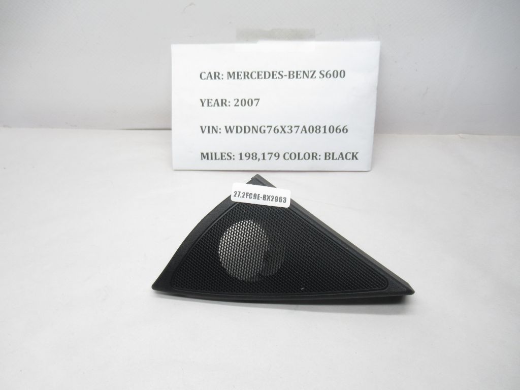 2007-2013 Mercedes-Benz S600 LH Corner Tweeter Speaker Cover A2217280356 OEM