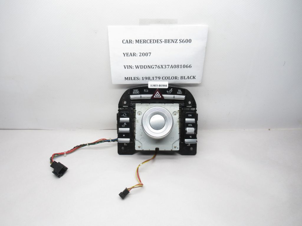 07-09 Mercedes S600 Center Console Multi Function Control Switch A2218700551 OEM