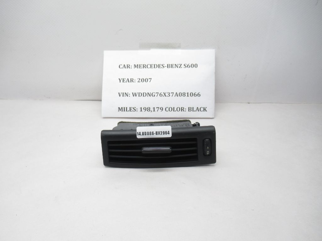 2007-2013 Mercedes S600 Left Side B-Pillar AC A/C Air Vent A2218300354 OEM