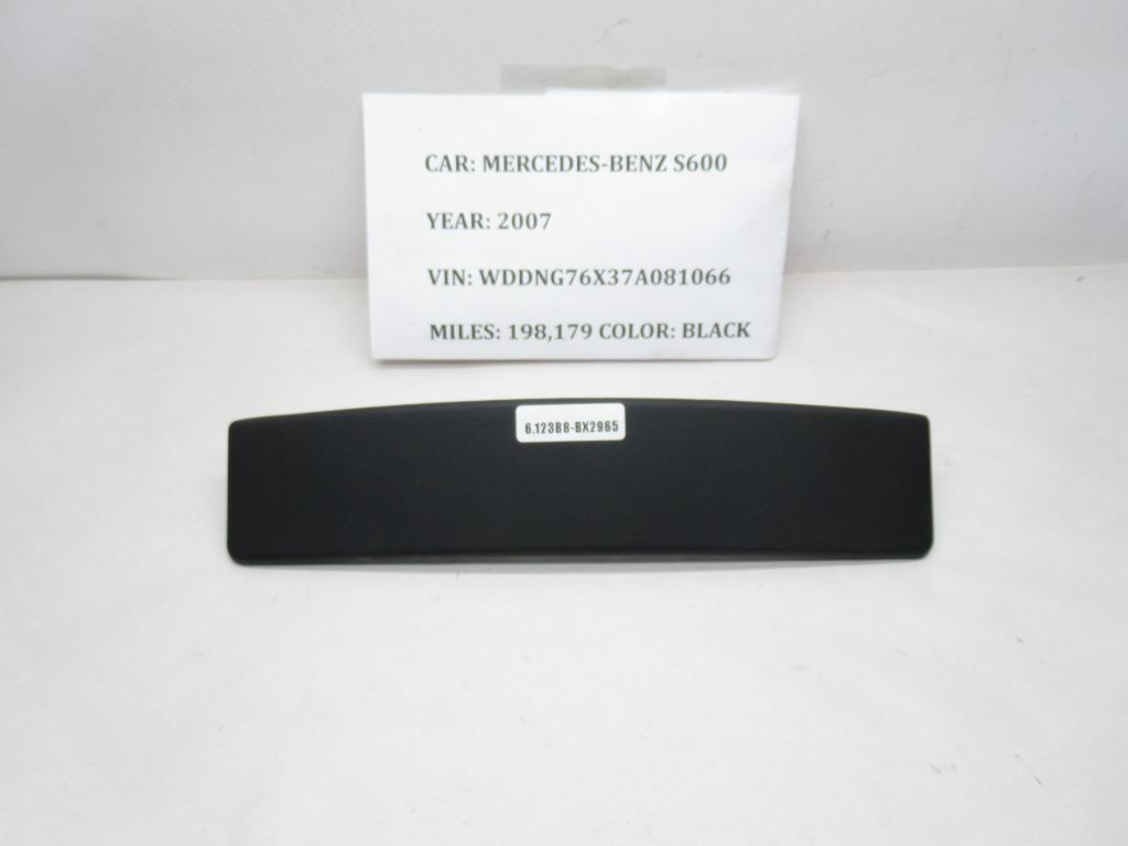 07-09 Mercedes S600 Dashboard Center Console CD Player Cover A2216800478 OEM