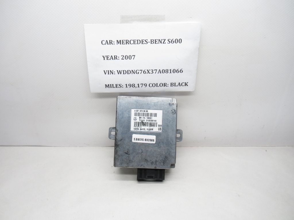 2007-2009 Mercedes-Benz S600 Bluetooth Communication Module A2218709685 OEM