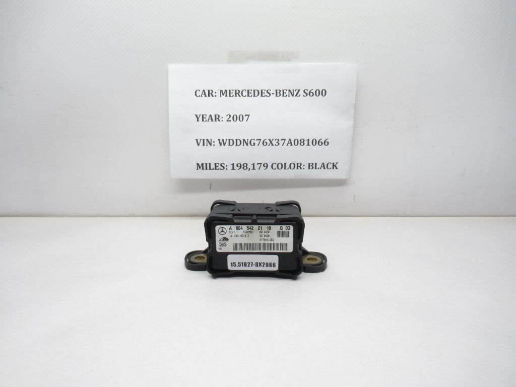 2007-2009 Mercedes S600 Yaw Rate Acceleration Sensor A0045422118 OEM