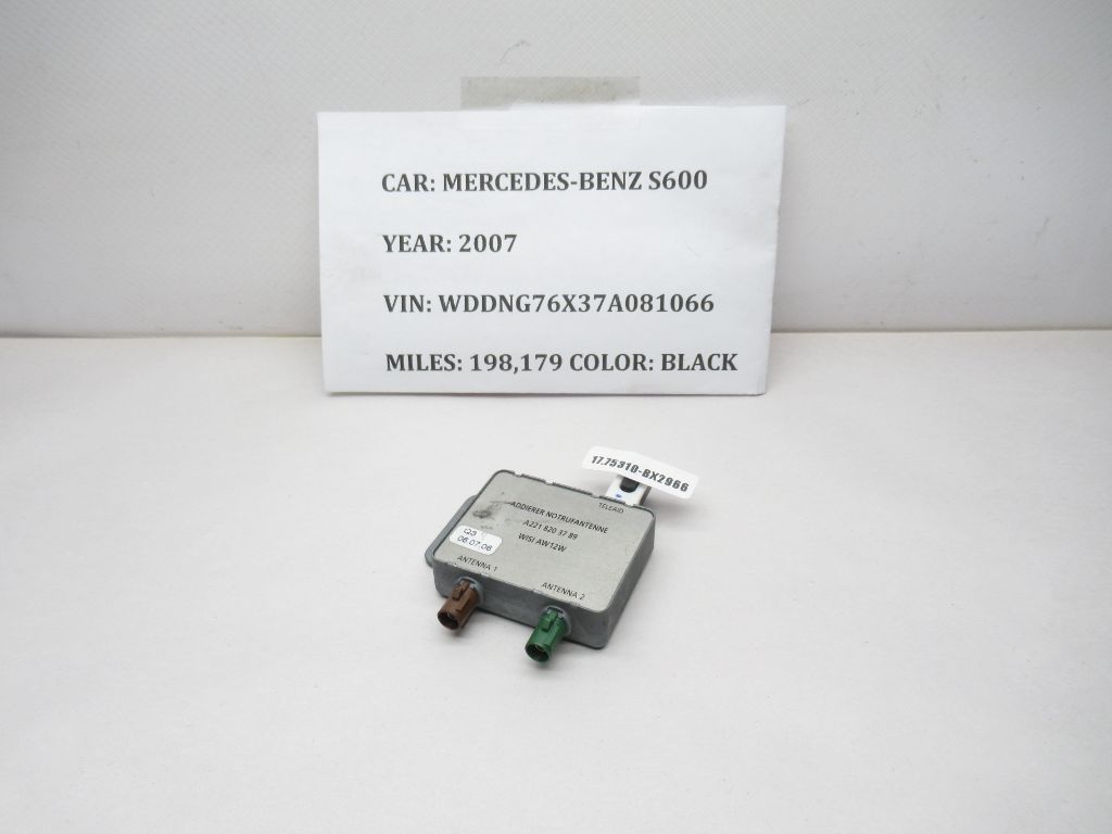 2007-2009 Mercedes S600 S550 Antenna Splitter Module A2218203789 OEM