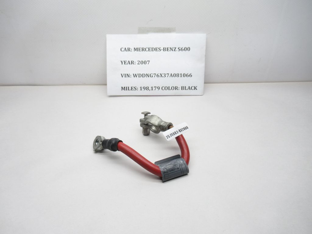 2007-2013 Mercedes W221 S550 S600 Positive Battery Wire Cable A2215403110 OEM