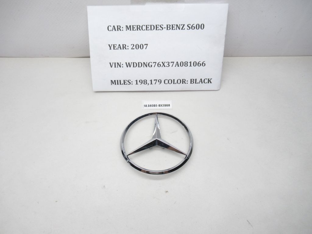 2007-2013 Mercedes-Benz S600 Star Emblem Badge A2217580058 OEM