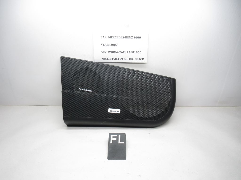 2007-2013 Mercedes S600 Front Left Door Speaker Cover A2217270388 OEM