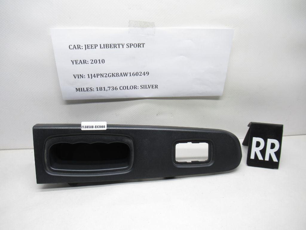 2008-2012 Jeep Liberty Rear Right Door Panel Window Switch Trim 1500186XZA OEM