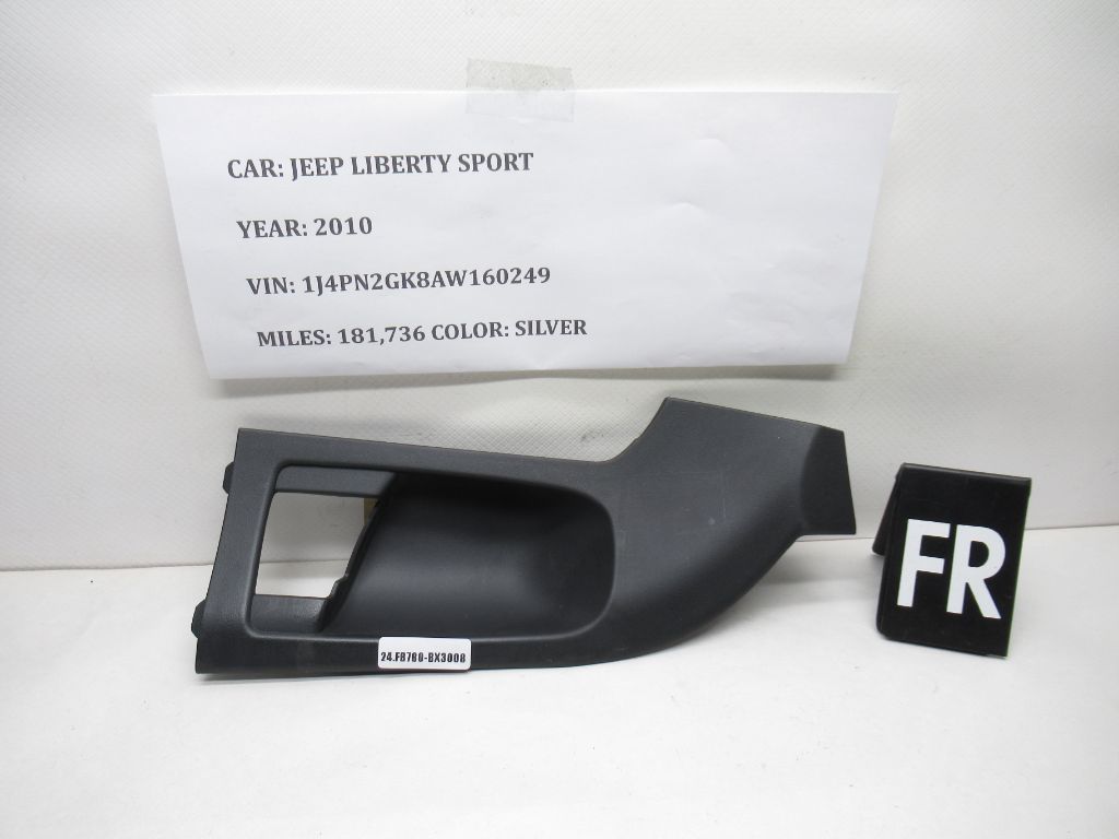 2008-2012 Jeep Liberty Front Right Door Interior Handle Bezel P1DF94XDVAE OEM