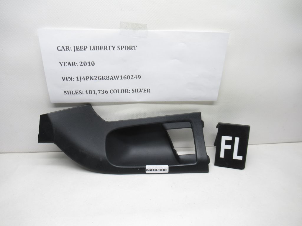 2008-2012 Jeep Liberty Front Left Door Interior Handle Bezel P1DF95XDVAE OEM