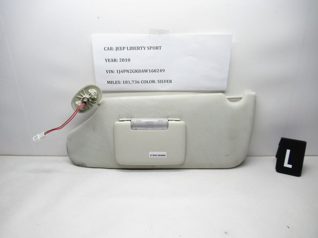 2008-2012 Jeep Liberty Left Driver Sunvisor 55361230AB OEM