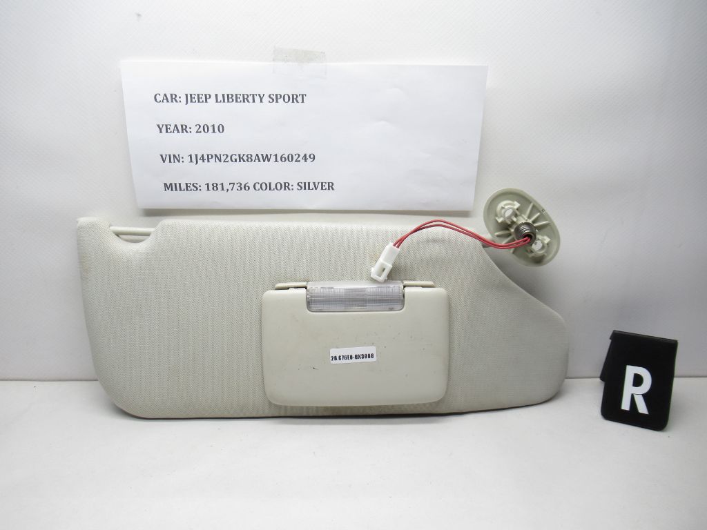 2008-2012 Jeep Liberty Right Passenger Sunvisor 55361230AB OEM