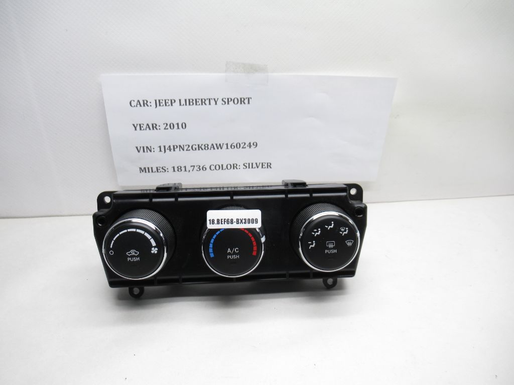 10-12 Jeep Liberty Heater HVAC Climate Control Switch Unit P55111943AC OEM